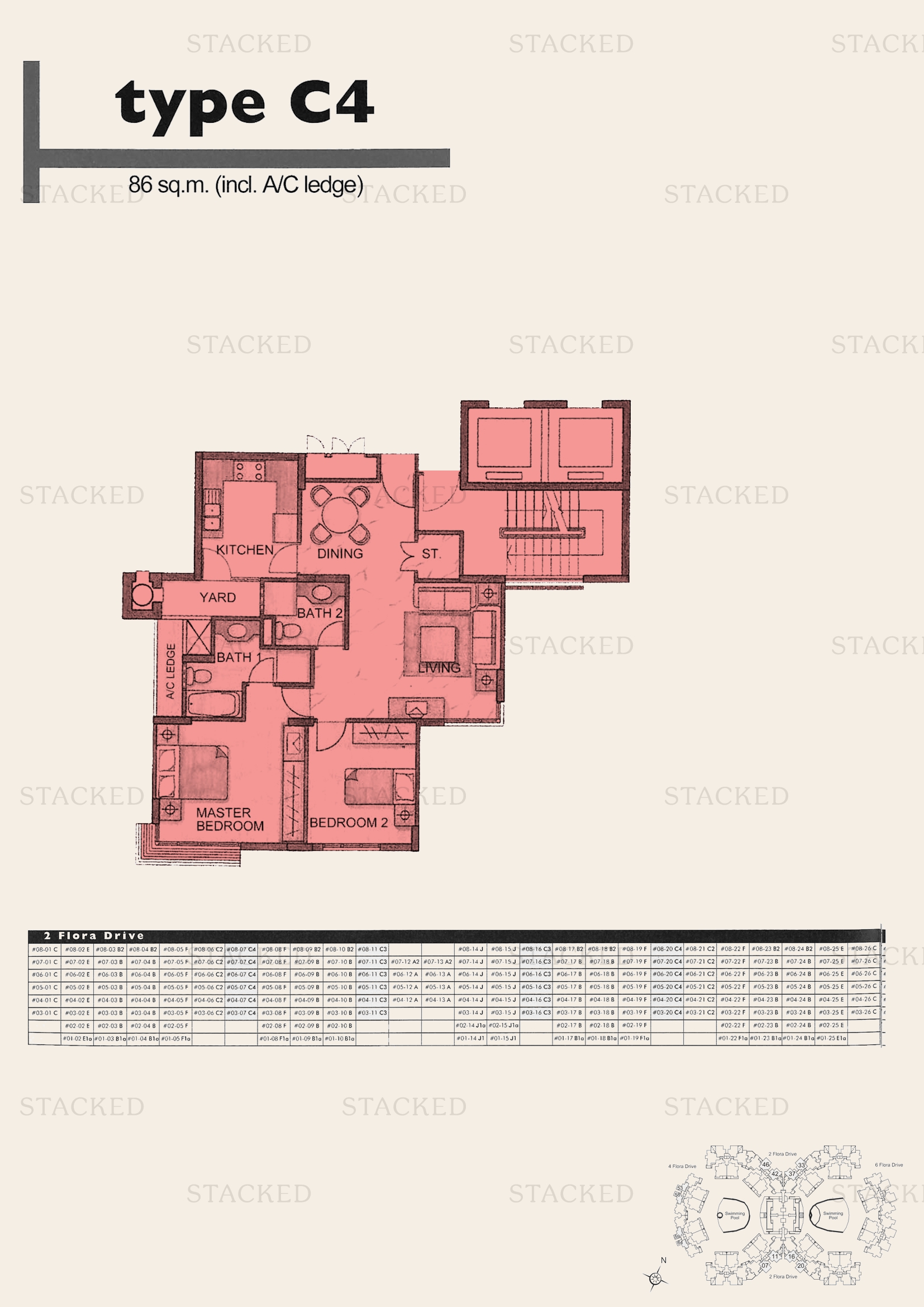 Stacked homes Carissa Park Condominium Singapore Condo Floor Plans